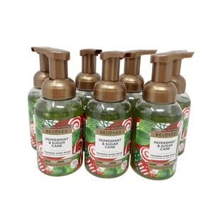 7x BELOVED Peppermint Sugar Cane Foaming Hand Soap 8oz NEW